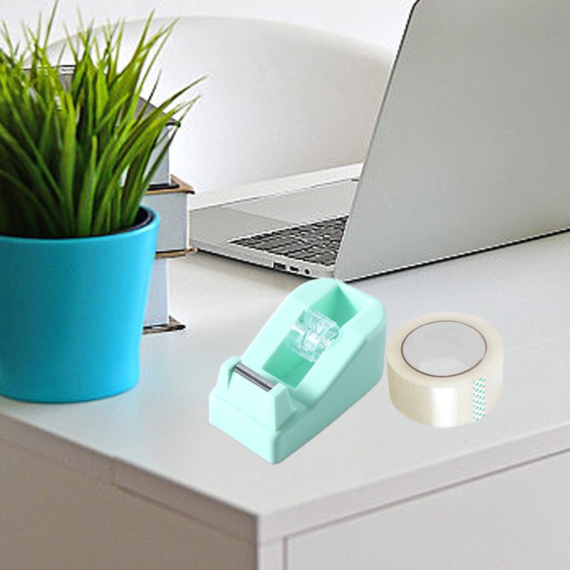 Heavy Duty Desktop Tape Dispenser with Non-Skid Base for Office & Retail Packaging