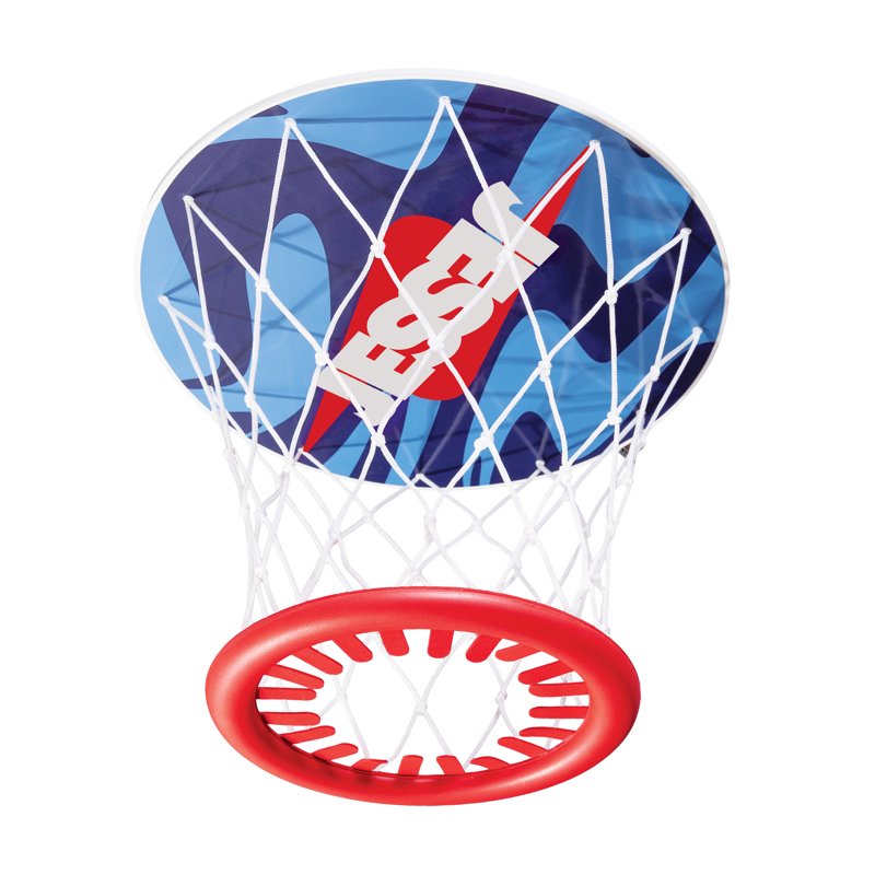 Indoor Ceiling Basketball Hoop with 2 Mini Basketballs - Perfect for Dorms & Bedrooms