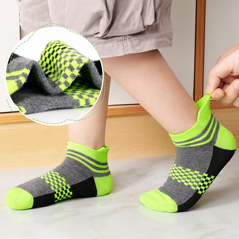 Elutong Kids 12 Pairs Ankle Socks – 5-7 Years Multicolor