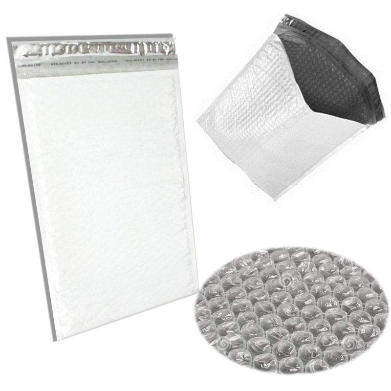Poly Bubble Mailer Envelopes 14.25x20 Inches, Multicolor, 5 Pack - Durable Padded Shipping Bags