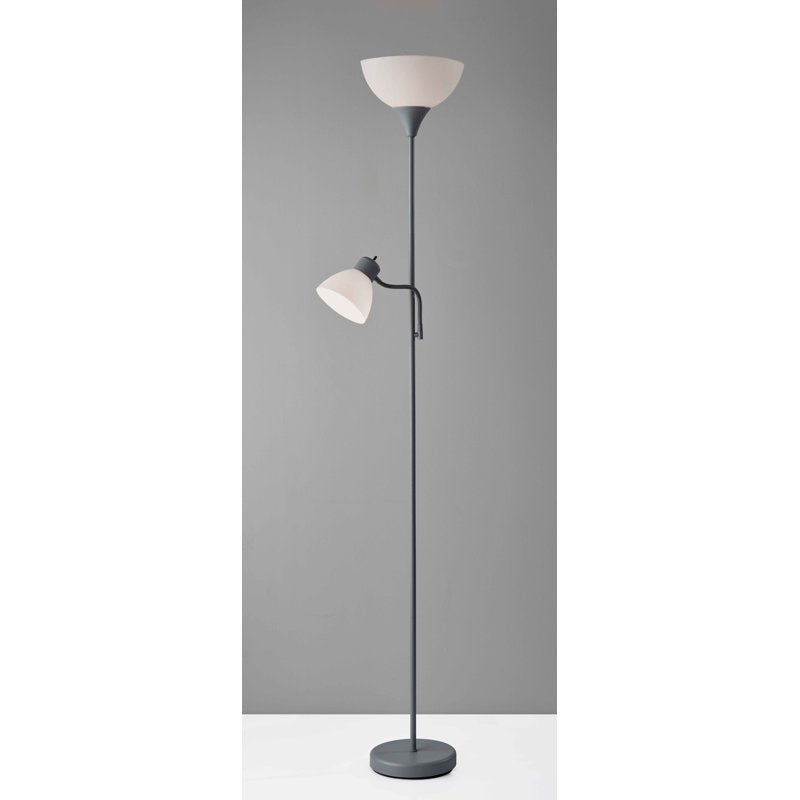72-Inch Combo Floor Lamp with Adjustable Reading Light - Multiple Finishes