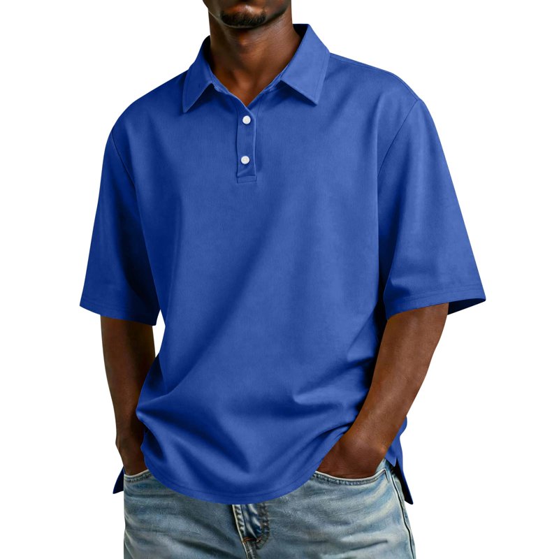 Men's Short Sleeve Polo Shirt - Classic Fit Golf T-Shirt for Casual Wear