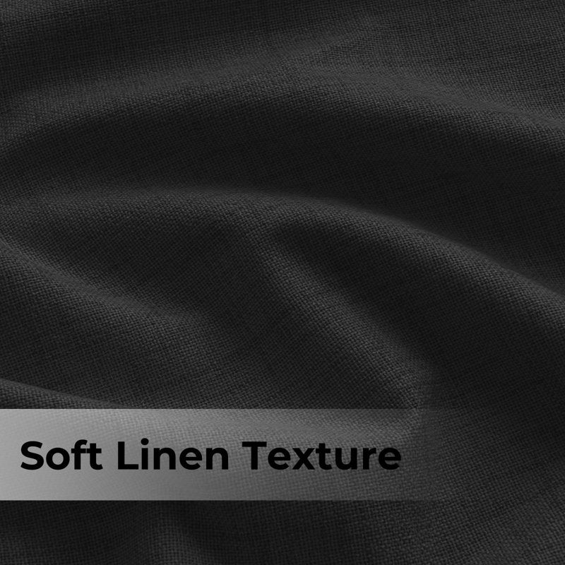 Blackout Curtains Set of 2 – Thermal Insulated Faux Linen Drapes for Bedroom, Room Darkening 50x108 inches