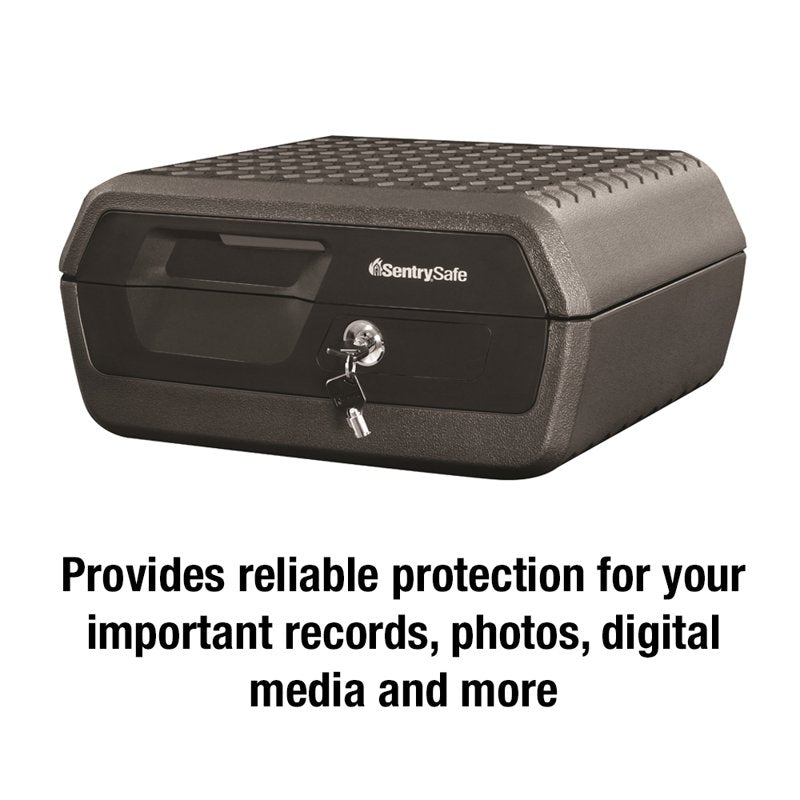 Fireproof Water-Resistant Safe with Key Lock 0.36 Cu Ft for Home & Office
