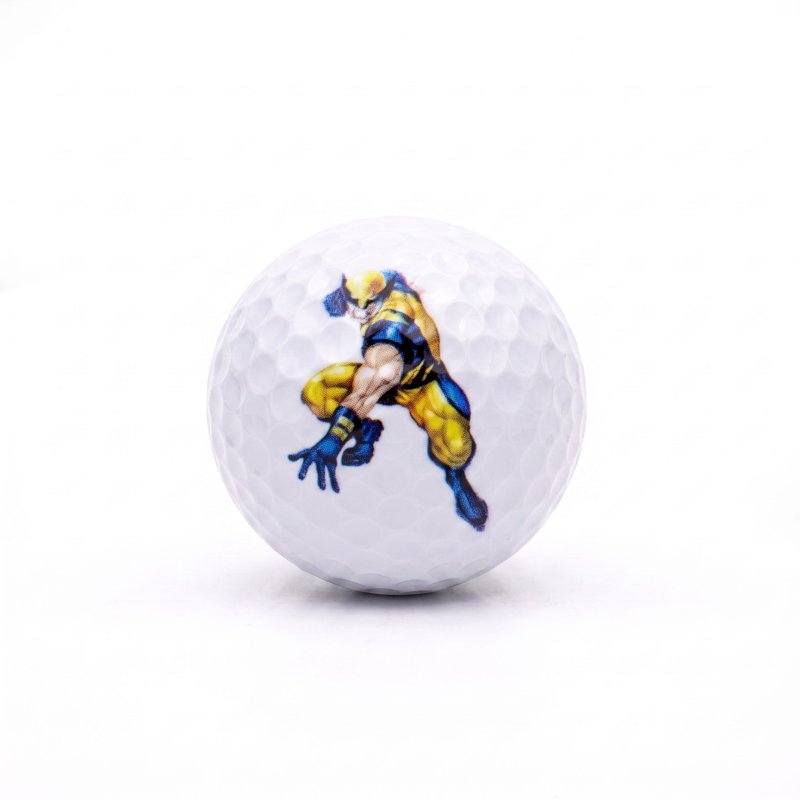 Superhero Golf Balls 12 Pack - Comic Book Style Novelty Golf Set
