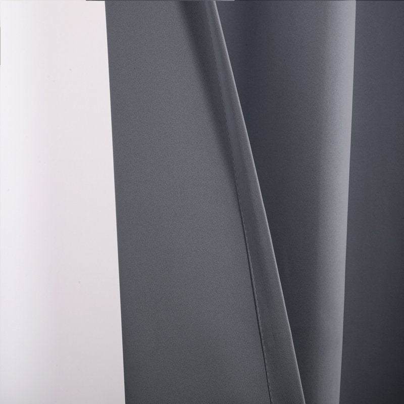 Blackout French Door Curtain - Insulated Privacy Door Drapery 52x40 Inches