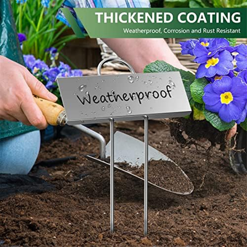 30-Pack Stainless Steel Garden Plant Labels Weatherproof Reusable Markers