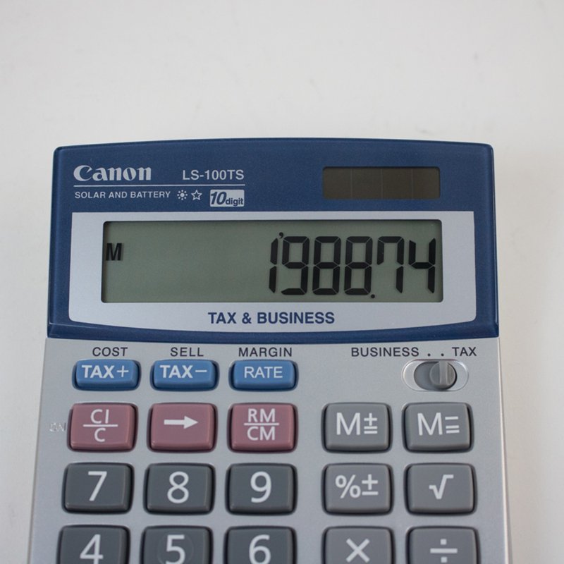 Canon LS-100TS 10-Digit Financial Calculator for Business & Personal Use