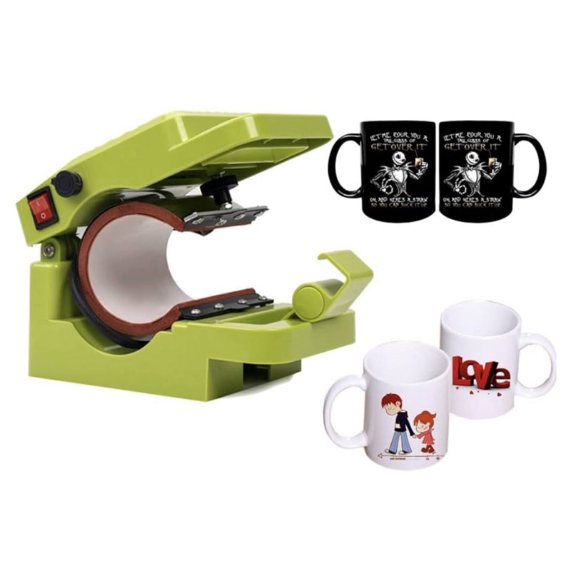 Wireless Sublimation Printer Bundle with Mug Press - High-Volume 10,000 Pages