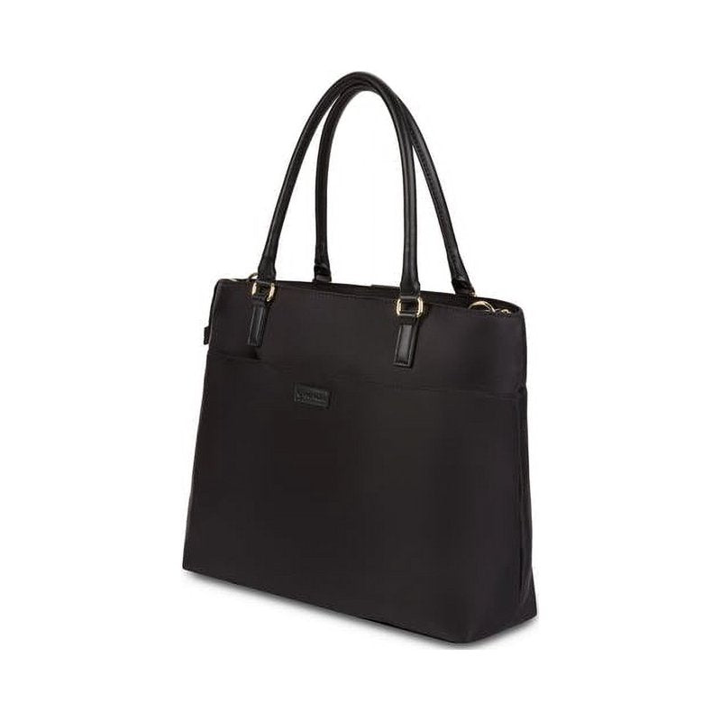 Wenger Women's Laptop Tote Bag - Padded 16-Inch Notebook & Tablet Organizer, Travel-Friendly, Black
