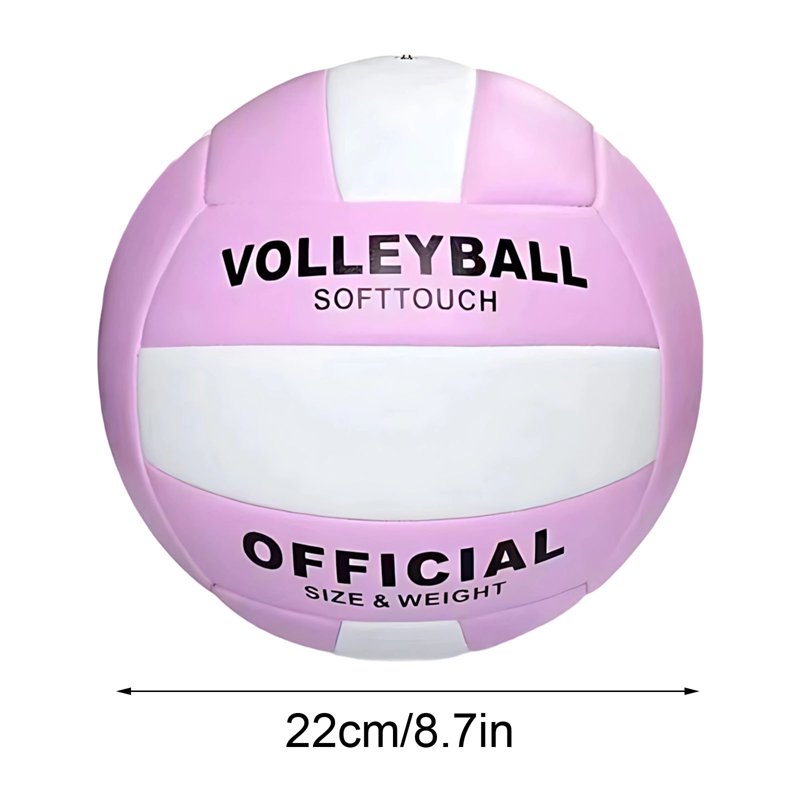 Soft Touch Indoor Outdoor Volleyball for Beach and Gym Training - Official Size 5