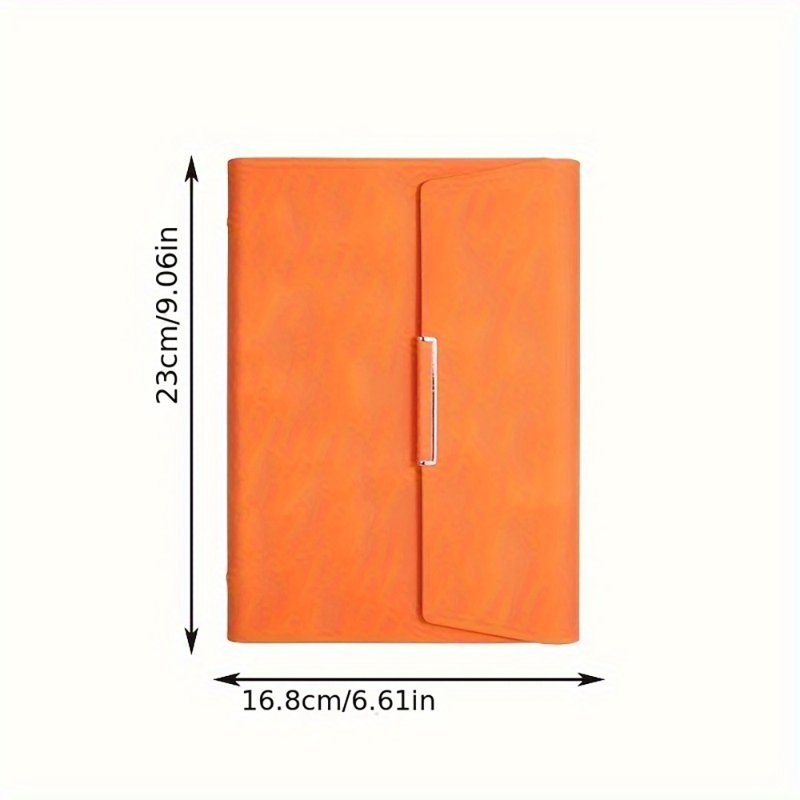 Refillable A5 Leather Notebook with Ring Binder, Card Holder & Pen Loop