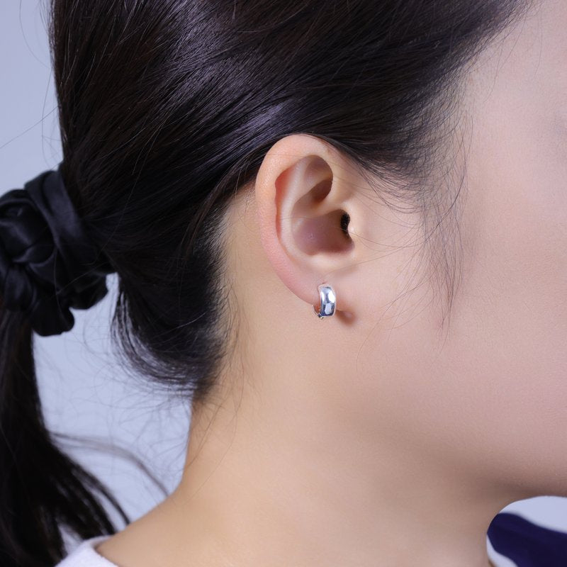 Women’s Silver-Plated Hoop Earring Set - 3 Pairs, Demi-Fine Jewelry