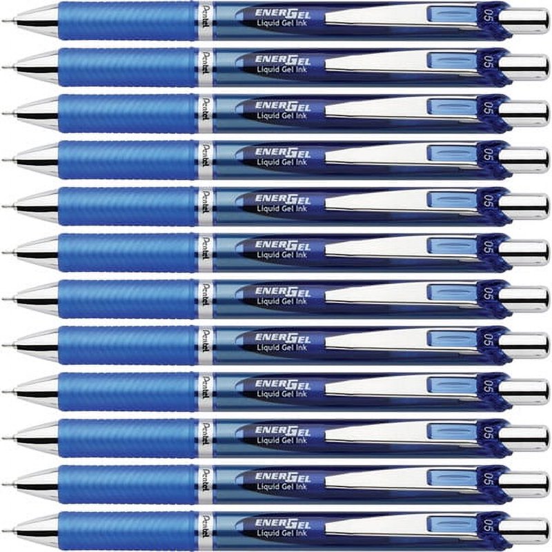 Gel Pens - Fine Tip Retractable Liquid Ink for Office & Art, 12 Pack