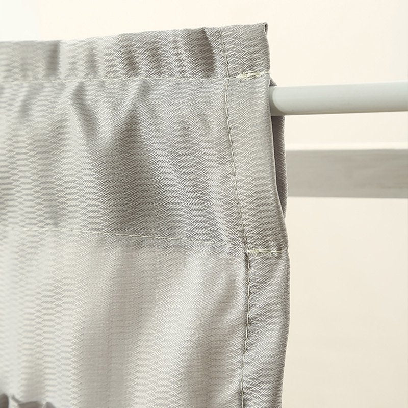 Blackout Window Valances for Living Room Bedroom Bathroom - Thermal Insulated, Rustic Style, Rod Pocket, 39x17 Inches