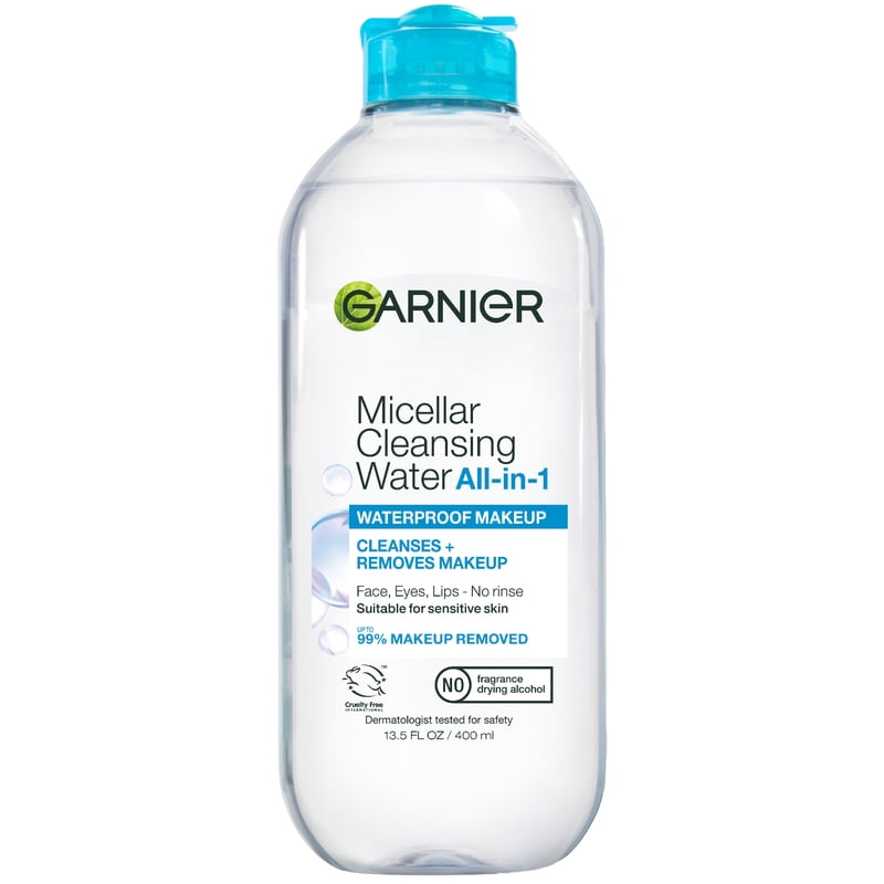 Micellar Cleansing Water Waterproof Makeup Remover Face Cleanser 13.5 fl oz