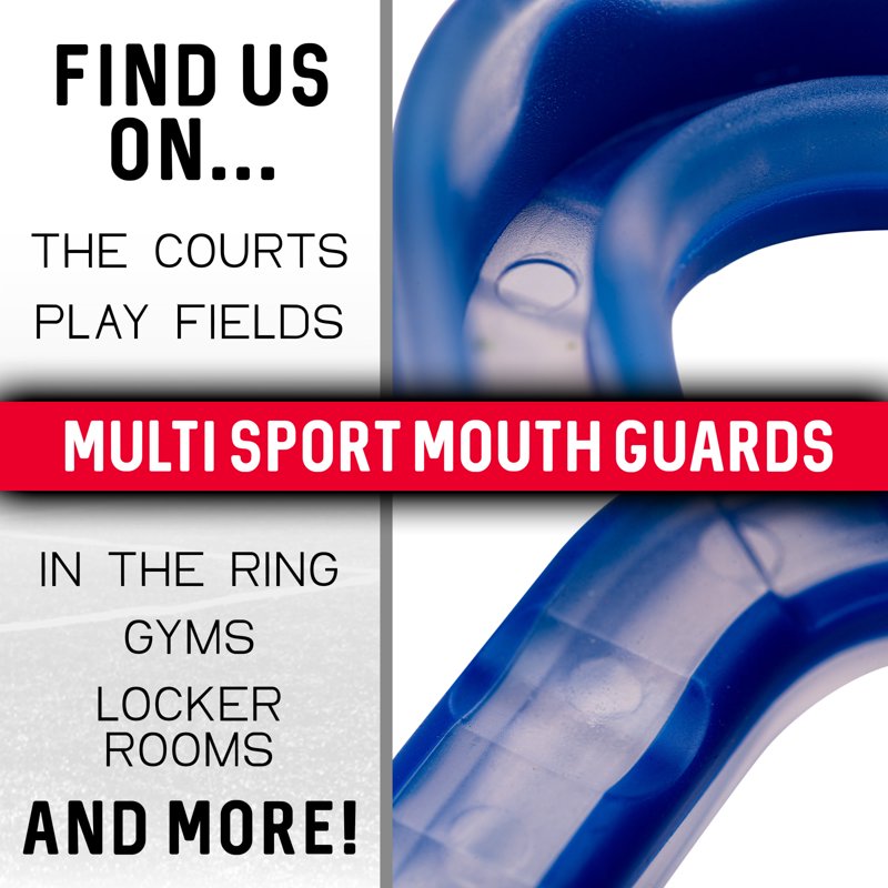 Breathable Sport Mouth Guards - Multicolor, Dual Color Set, FDA & BPA Free