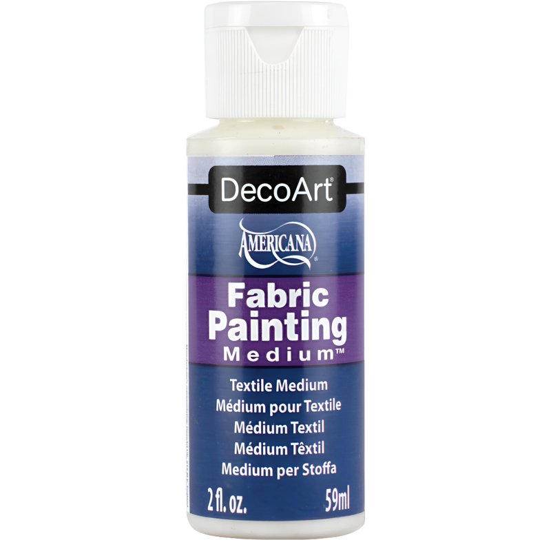 Fabric Painting Medium for Acrylic Paints - 2 oz, Softens & Durable Finish