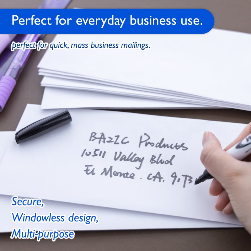 Self Seal White Envelopes Pack of 40 - #10 Mailing Envelopes for Business & Office Use