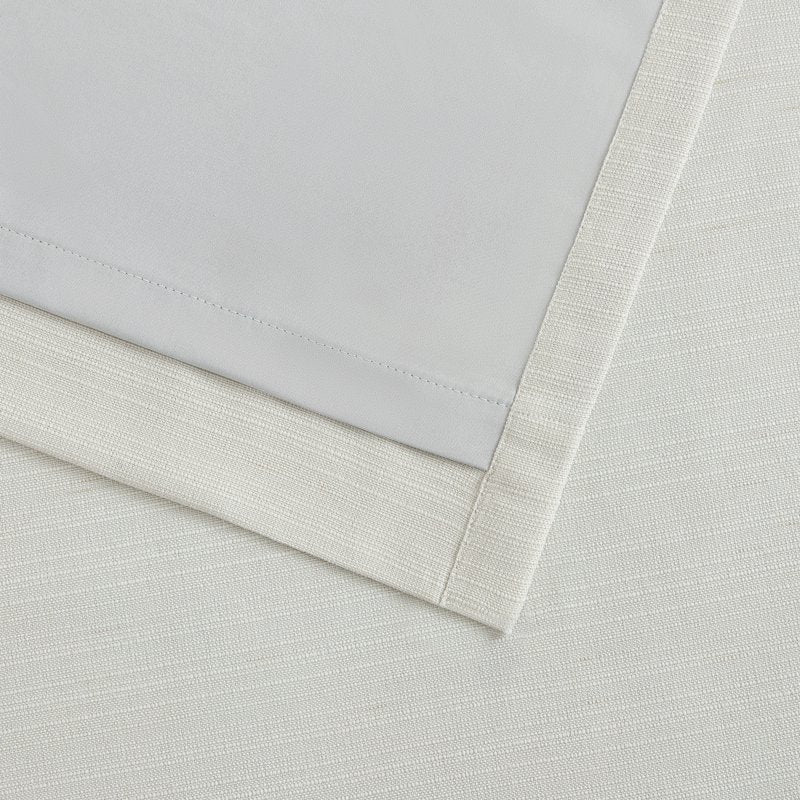Blackout Linen Curtain Set - 2 Panels, Room Darkening & Insulation