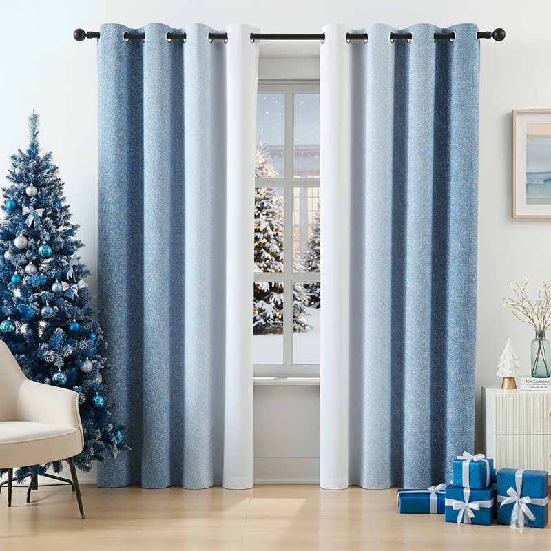 Blackout Grommet Curtains - Triple Weave Light Blocking & Heat Insulation