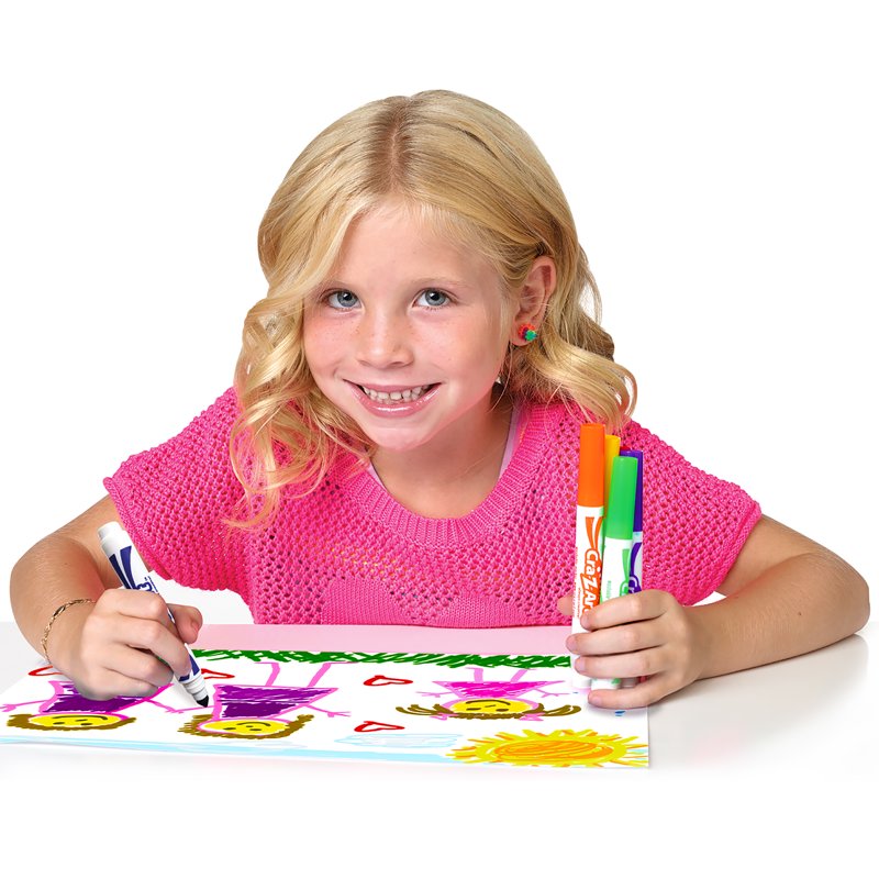 Neon Broad Line Markers Set - 20 Bright Colors for Arts & Crafts