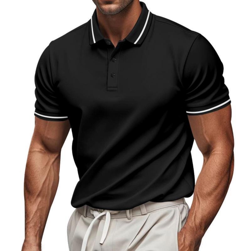 Men's Moisture Wicking Golf Polo Shirt Short Sleeve Breathable Quick Dry Top