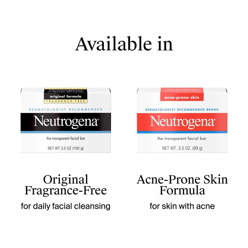 Gentle Fragrance-Free Facial Cleansing Bar for All Skin Types - 3.5 oz
