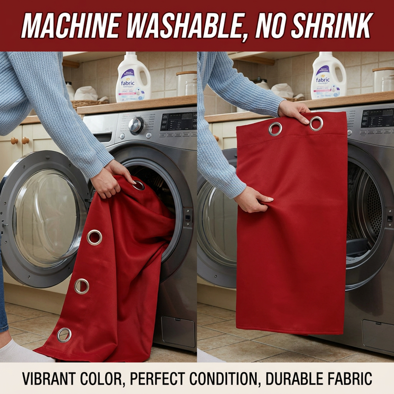 Blackout Curtain Panels Grommet Drapes Thermal Insulated Room Darkening