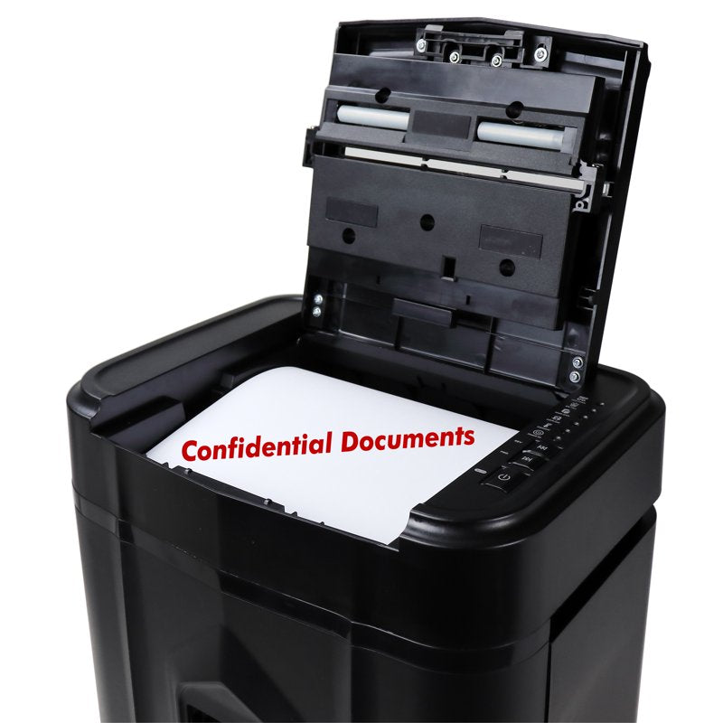 120-Sheet Micro-Cut Paper Shredder with Auto Feed and Pullout Bin