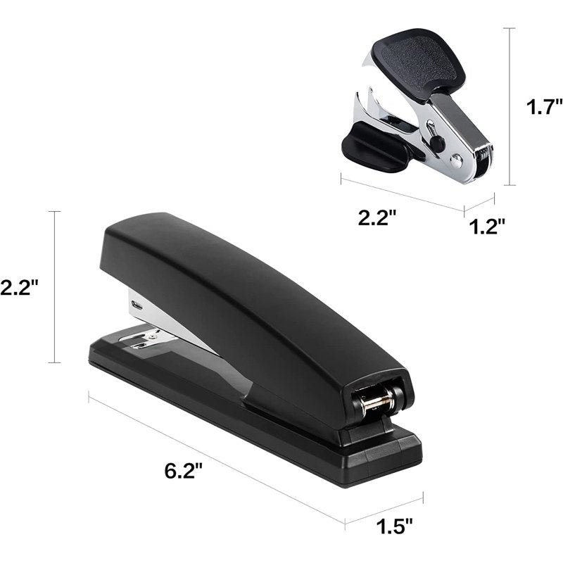 Desktop Stapler with Staples and Remover - 20 Sheet Capacity Office Supply