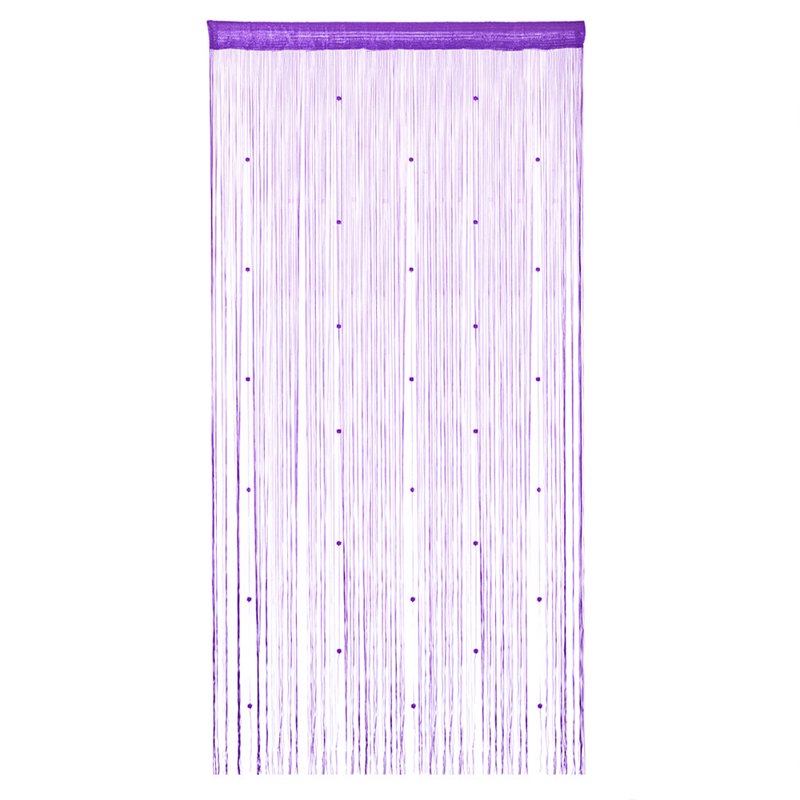 Crystal Beaded String Curtain Room Divider for Windows & Doors - Purple