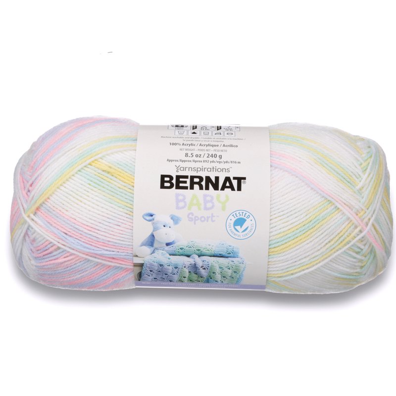 Baby Acrylic Yarn 8.5oz 240g 861 Yards Multicolor Ombre 4 Pack - Soft Knitting & Crochet