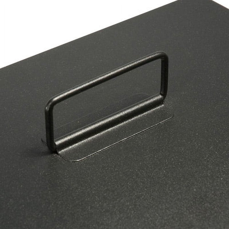 Cash Box with 6-Compartment Tray and Key Lock for Secure Money Storage