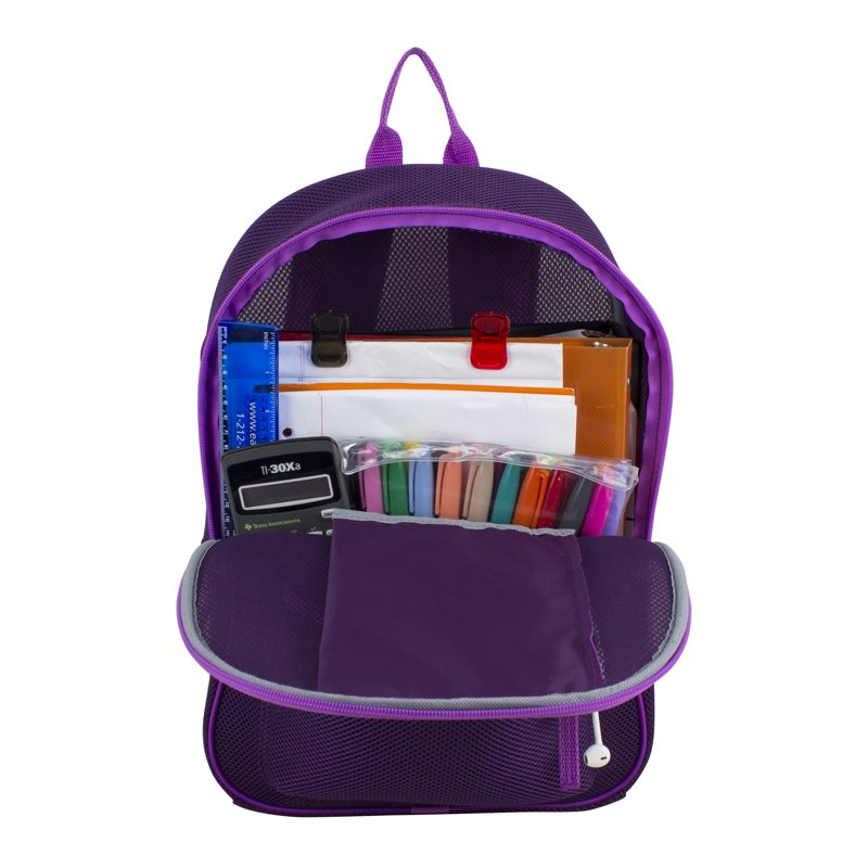 Unisex Mesh Backpack with Multiple Compartments - Durable Travel & School Bag