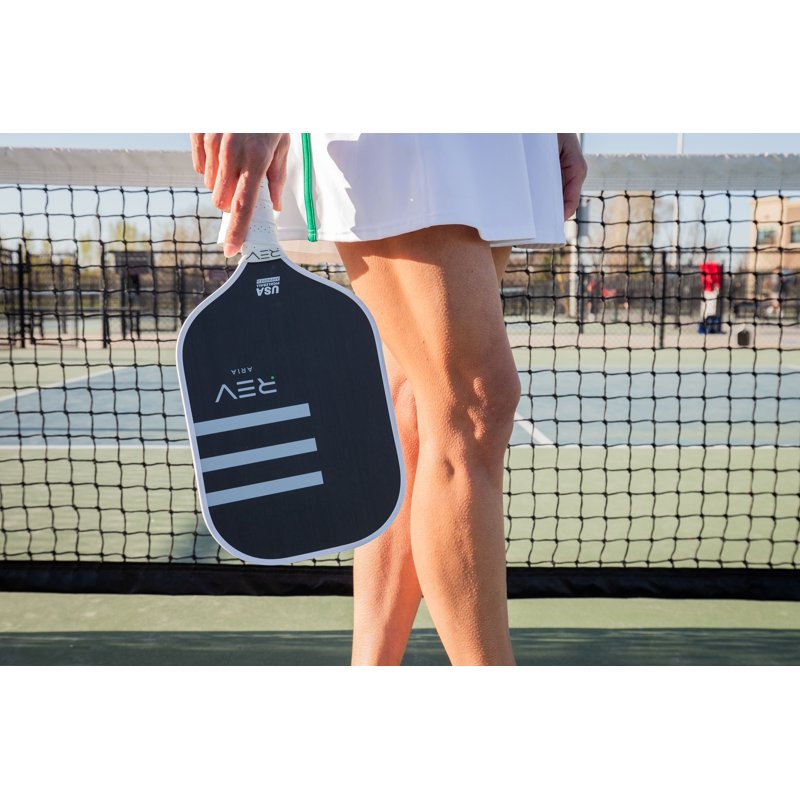 Single Variation: REV Aria Pickleball Paddle - Raw T700 Carbon Fiber Face, 16mm Width