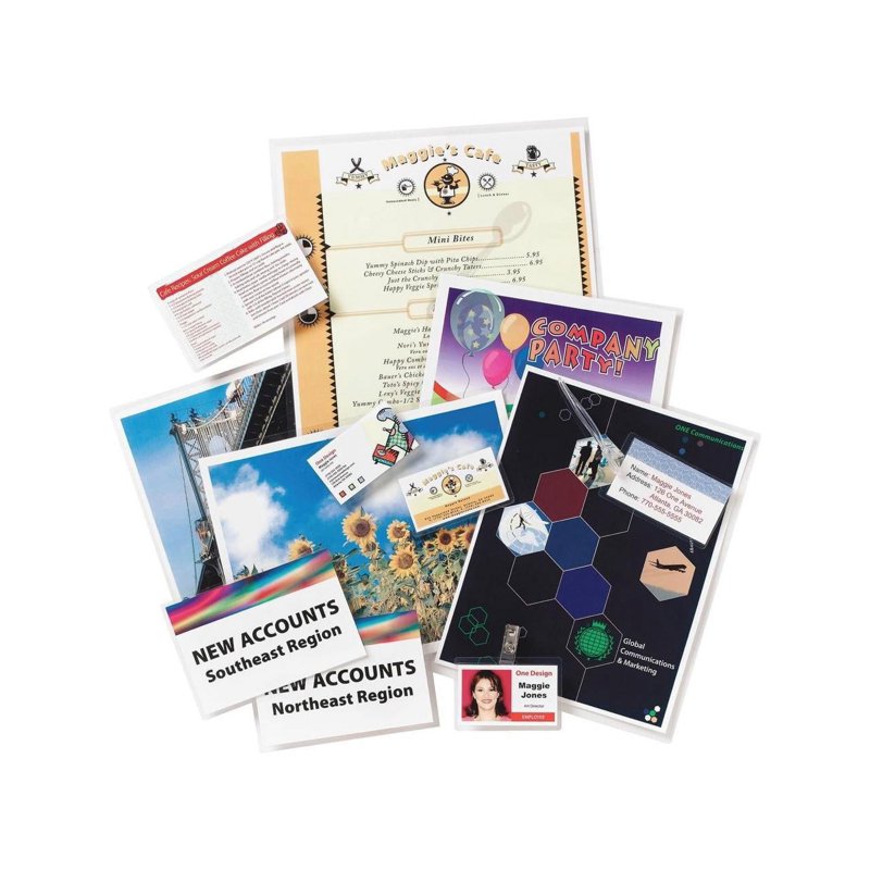 Letter Size Laminating Pouches 3 Mil Clear, 50 Pack - Protective Film for Documents