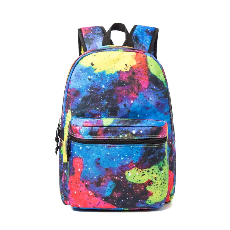 K-Cliffs 18" Rainbow Print Unisex School Backpack - Laptop & Tablet Daypack, Polyester