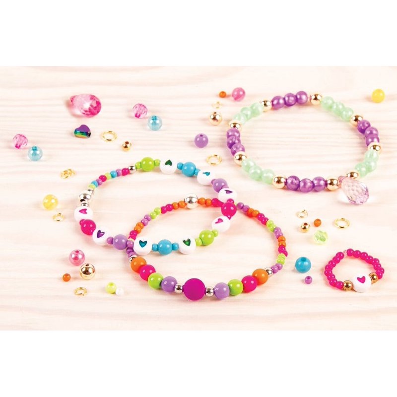 Kids Jewelry Making Kit - 2600 Beads, Beading Cord & Organizer for Ages 8+