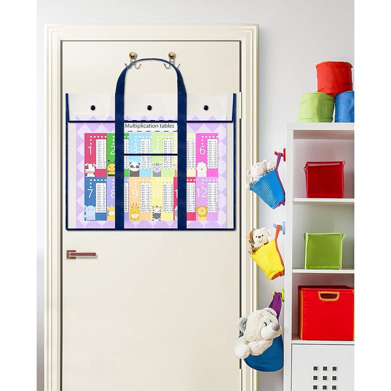 Large Poster Storage Bag Set - 2 Pack Art Portfolio Organizer for Classroom & Art Supplies