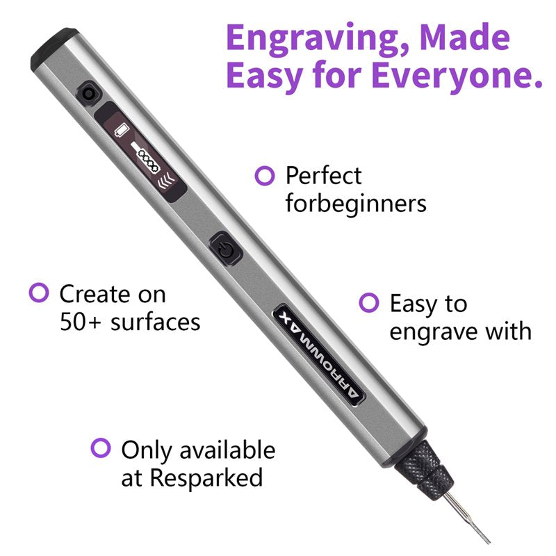 Wireless Mini Engraving Pen Kit with 30 Bits - Cordless Rotary Tool for Metal Wood Glass