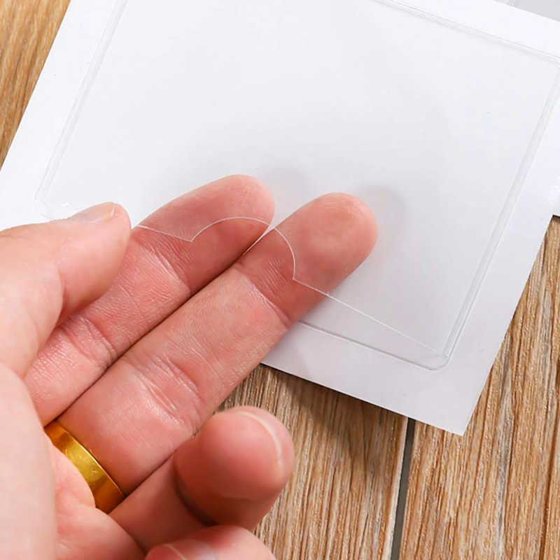 Self-Adhesive Label Holders 60 Pack - Clear Card Pockets for Index Cards