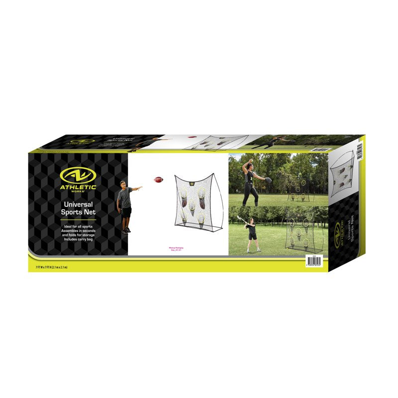 7ft x 7ft Multi-Sport Training Net for Football Soccer Baseball & More