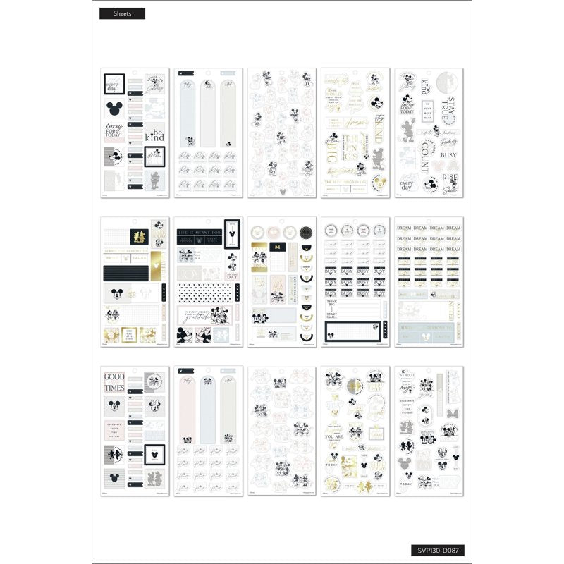 Mini Sticker Book for Planners & Notebooks - 655 Assorted Quotes & Designs