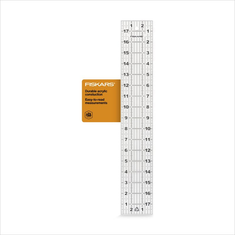 Acrylic Sewing Ruler 3x18 Inch with Gridlines for Sewing & Quilting
