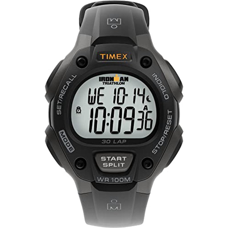 Men's Sport Watch 38mm Digital Resin Water-Resistant Timer with Night-Light