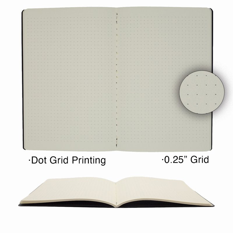 A5 Dot Grid Bullet Journal Set - 6 Soft Cover Notebooks for Planning and Creativity