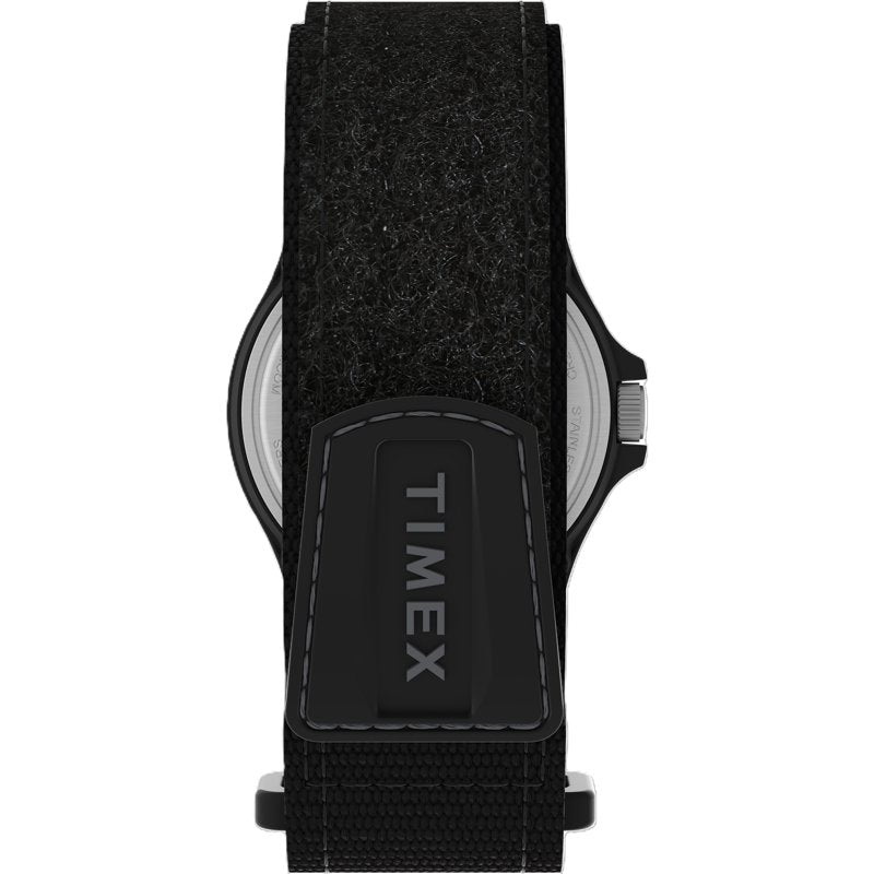 Men's Expedition Wristwatch with Black Fabric Strap - Water-Resistant, Indiglo