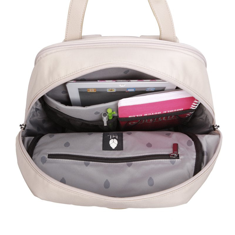 Convertible Travel Backpack Tote with Laptop Sleeve - 16-Inch Nylon, Multiple Colors