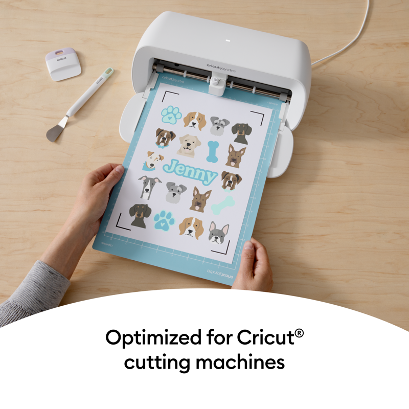Printable Waterproof Sticker Set for Cricut - 8.5 x 11 Sheets, White & Clear